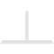 Ekena Millwork Portland Architectural Grade PVC Gable Bracket, 108"W x 67 1/2"H x 4"D x 6"F, 15/12 Pitch GBP108X68X0406POR00 - alternate 3